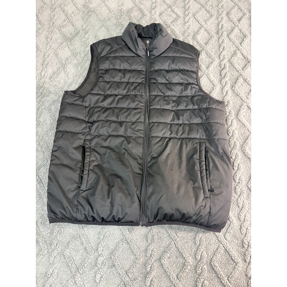 New Balance Puffer Vest Men M Black